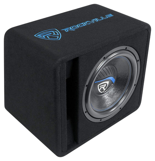 12" Loaded Car Subwoofer Enclosure with Amp L395