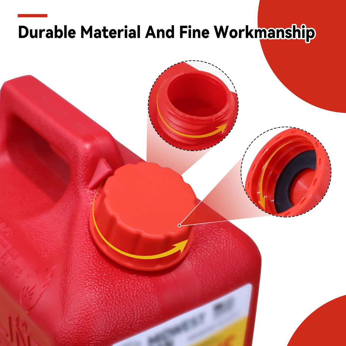 4 Pack 5 Gallon Gas Can Replacement Caps M3485