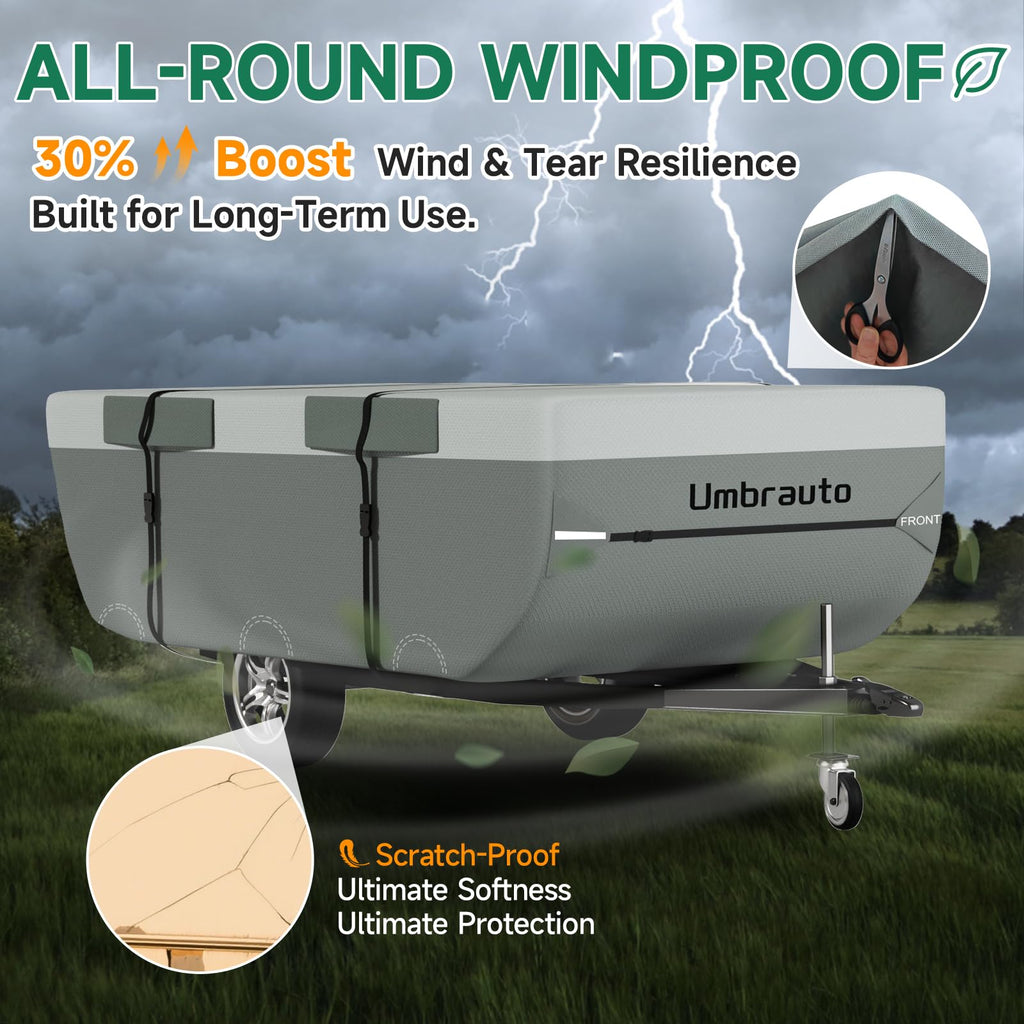 14-16ft Waterproof Breathable Ripstop Pop Up Camper Cover L12659