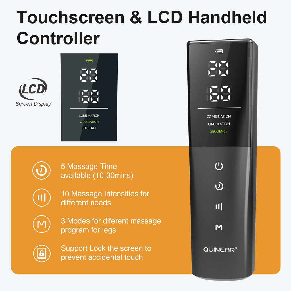 Cordless Rechargeable Leg Air Compression Massager A216