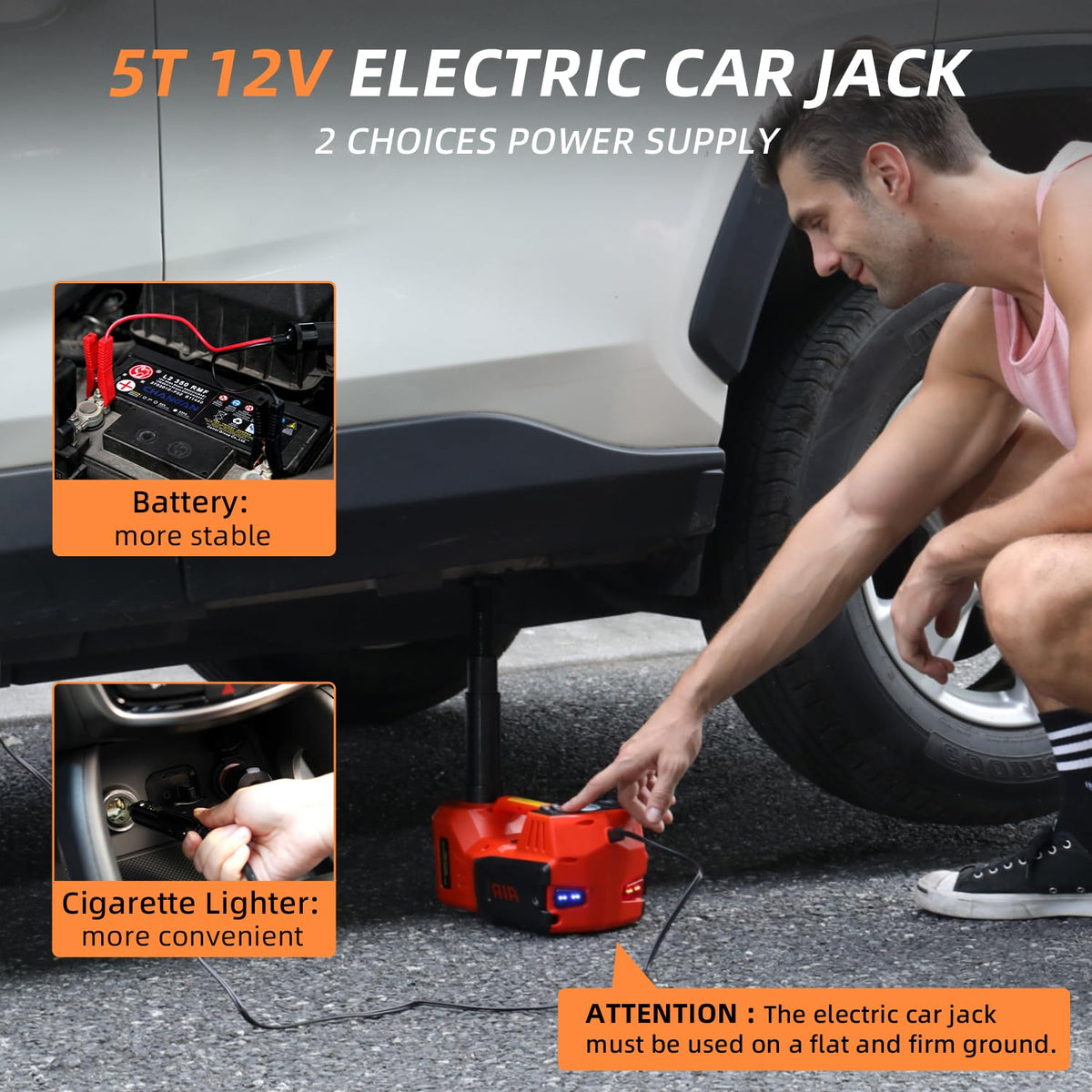 5 Ton 12V Electric Car Jack Kit S79193