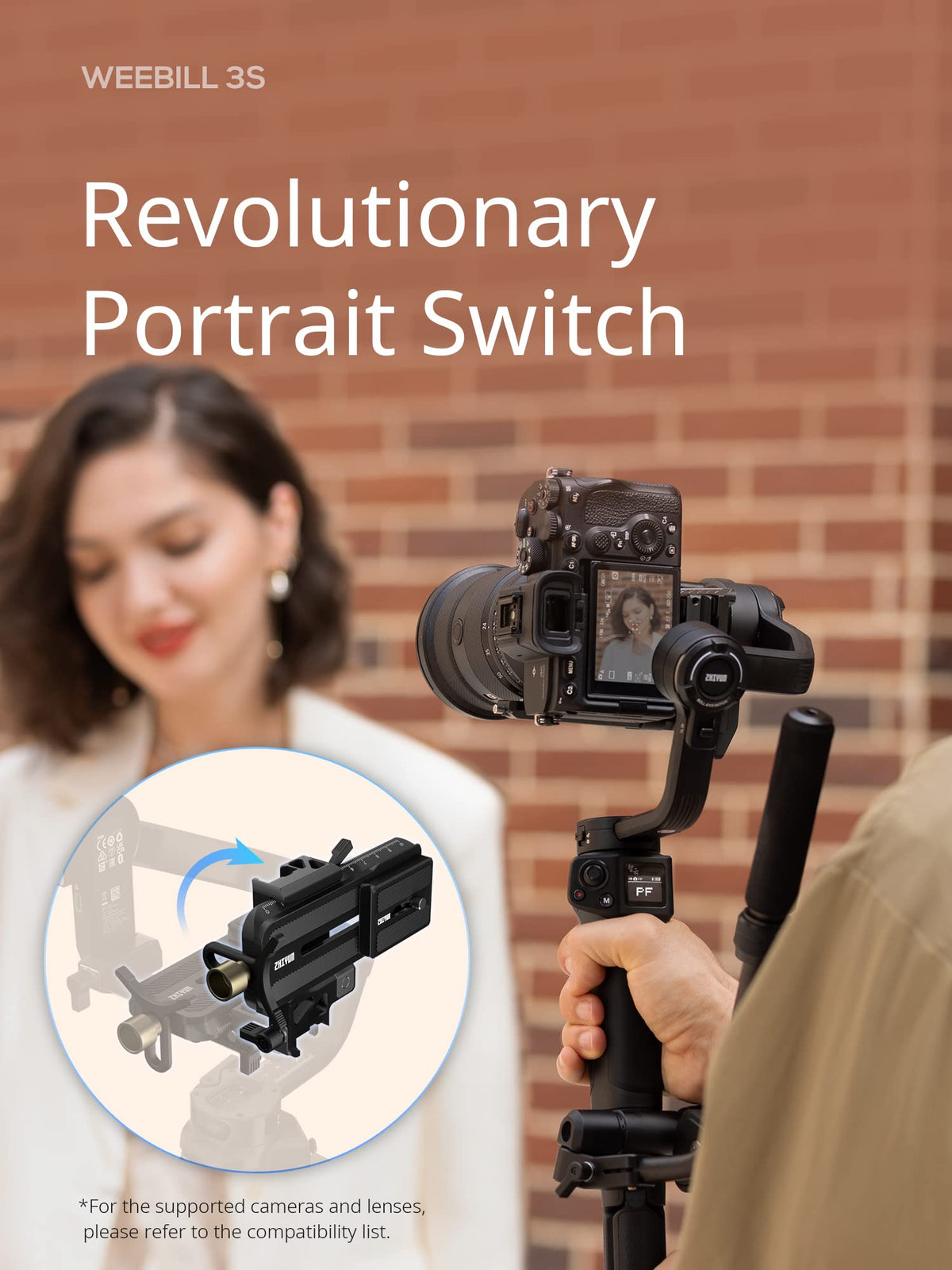 3KG Payload Gimbal Stabilizer with Fill Light R10334