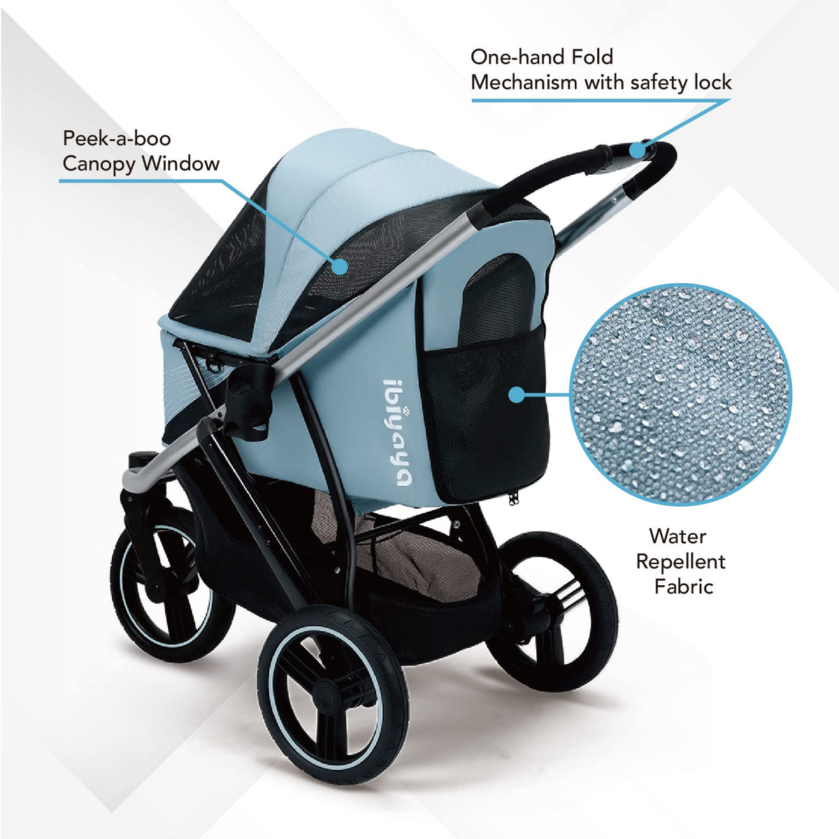 3-Wheel Pet Jogging Stroller M196982