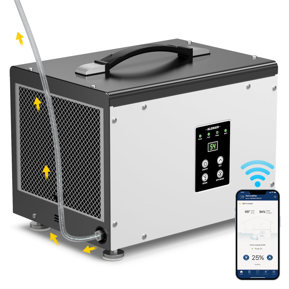 70 Pints Crawlspace Dehumidifier with Pump G42105