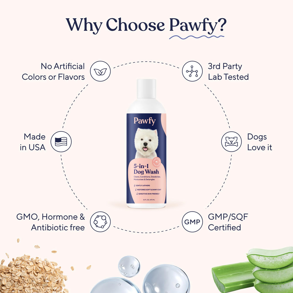 5 in 1 Oatmeal & Aloe Dog Shampoo and Conditioner G780062