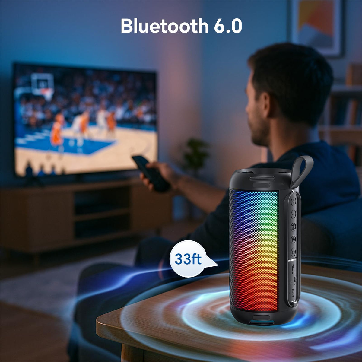 Bluetooth Speaker Wireless 26W Portable IPX5 Waterproof Black C429600