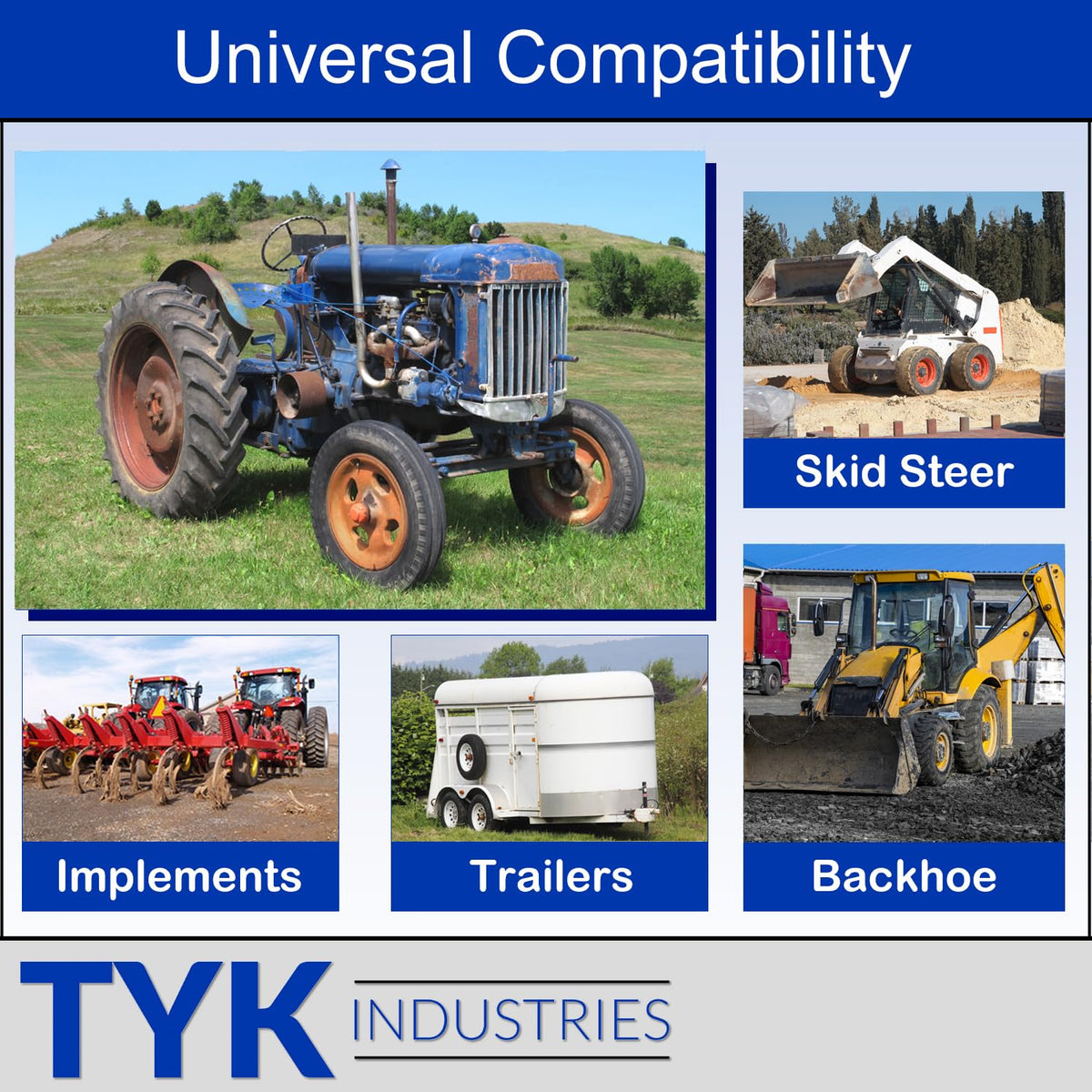 4.00-15, 5.00-15, 5.90-15 Tri Rib Tractor Tire Inner Tubes with TR15 Valve Stems I955183
