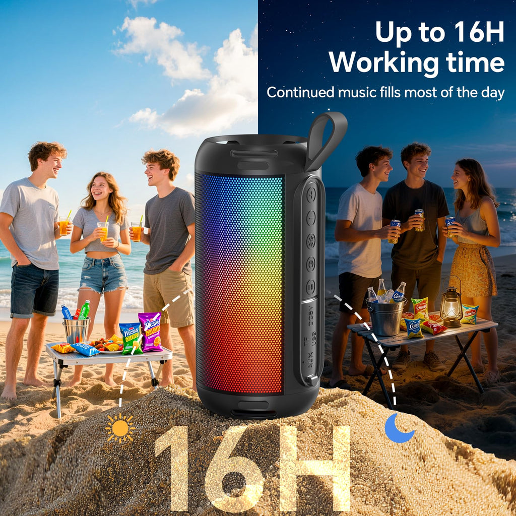 Bluetooth Speaker Wireless 26W Portable IPX5 Waterproof Black C429600