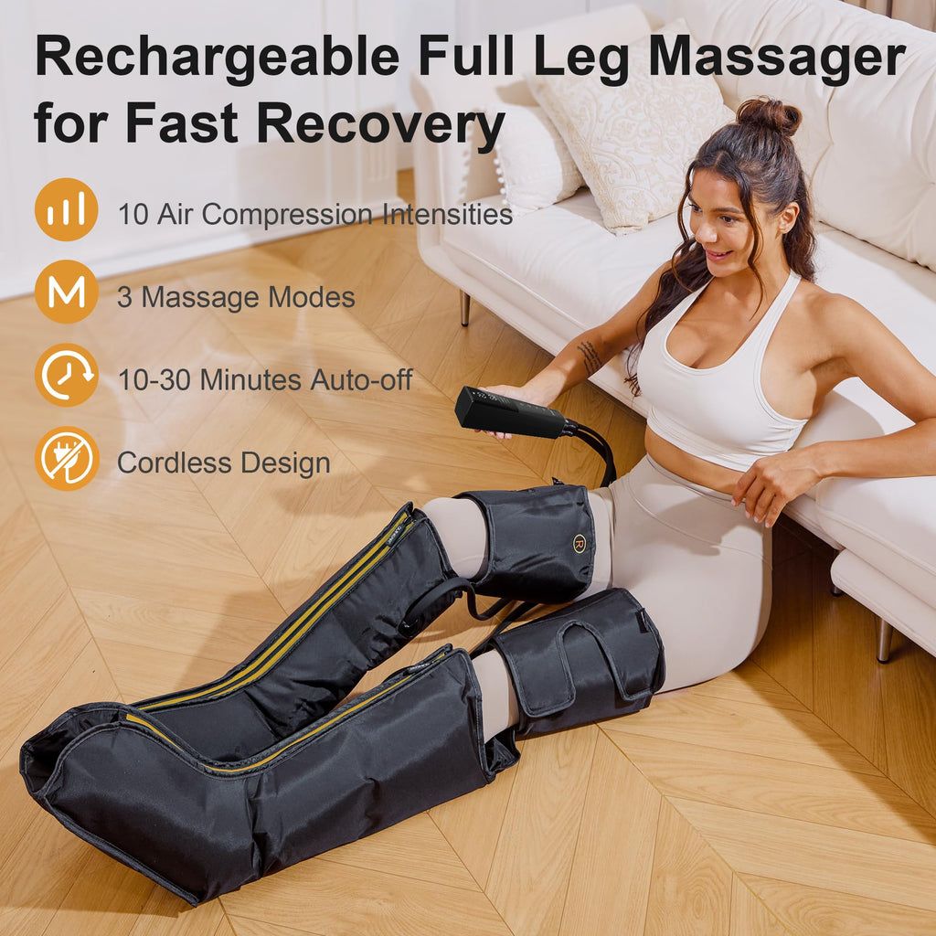 Cordless Rechargeable Leg Air Compression Massager A216