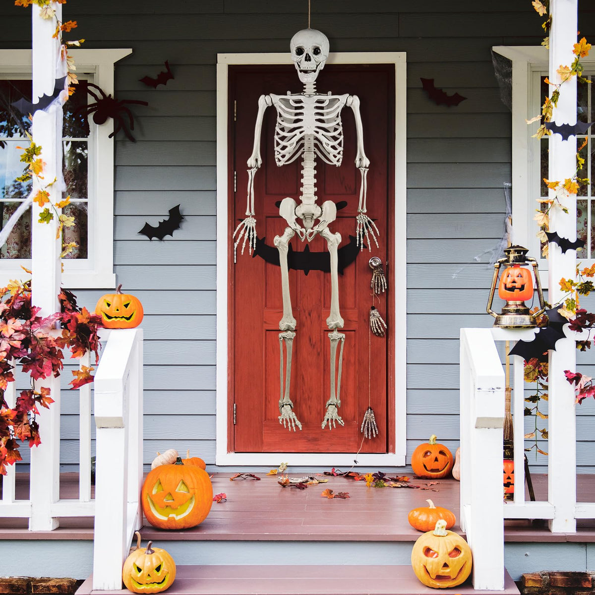 5.4 FT Life Size Posable Skeleton Decoration G778