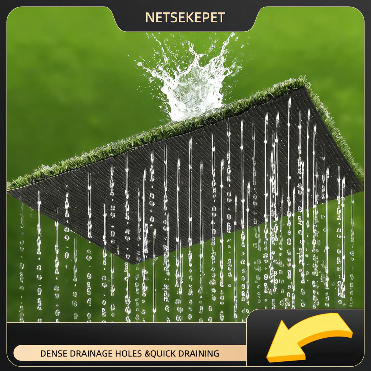 30''X20'' Artificial Turf Dog Grass Pad with Tray S5905