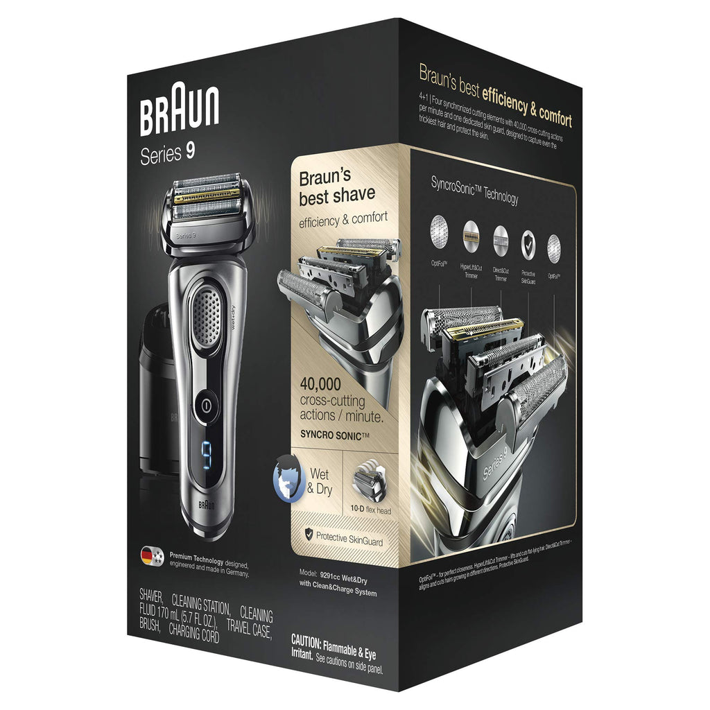 Electric Foil Shaver with Beard Trimmer, Rechargeable, Wet & Dry, 6 Piece Set D5318