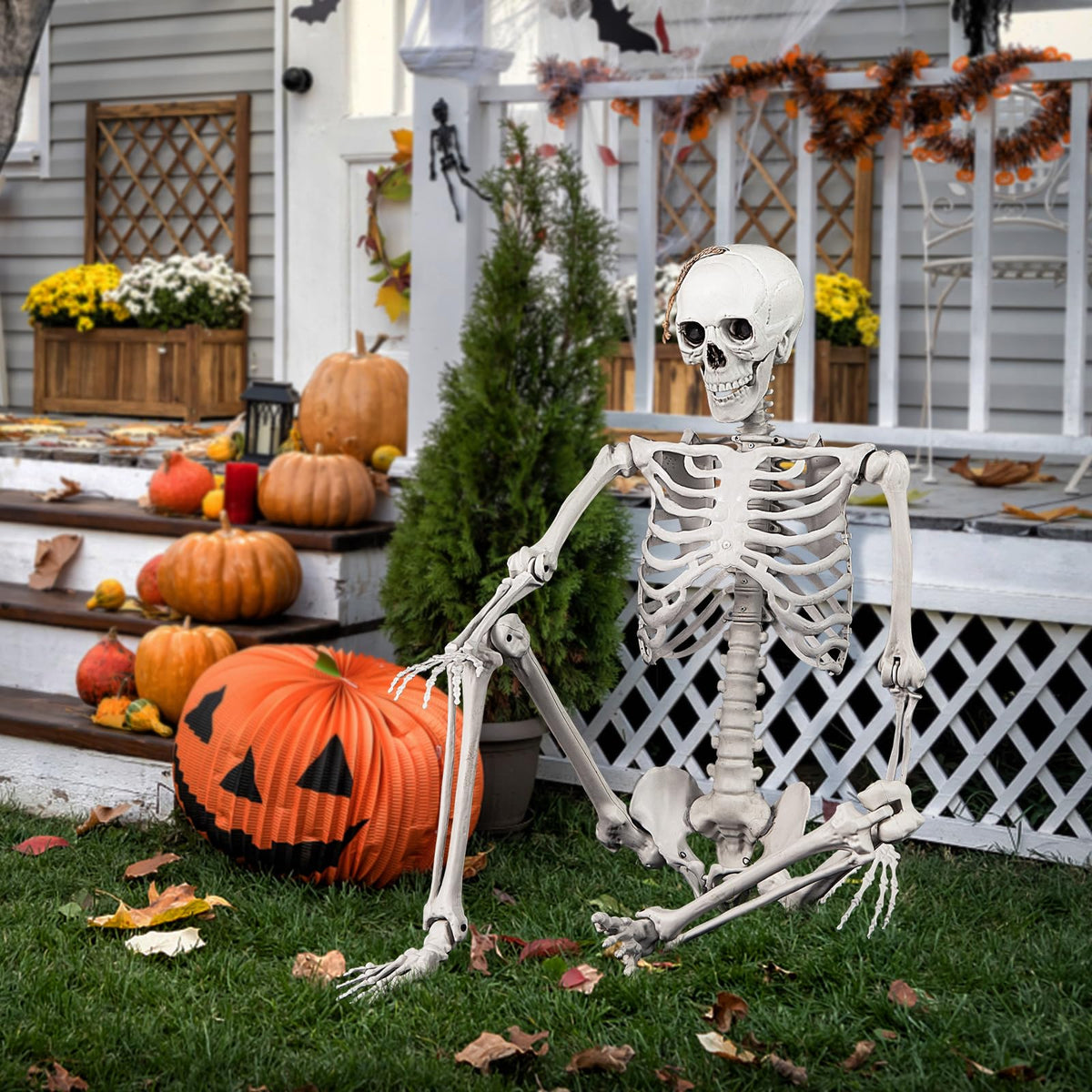 5.4 FT Life Size Posable Skeleton Decoration G778