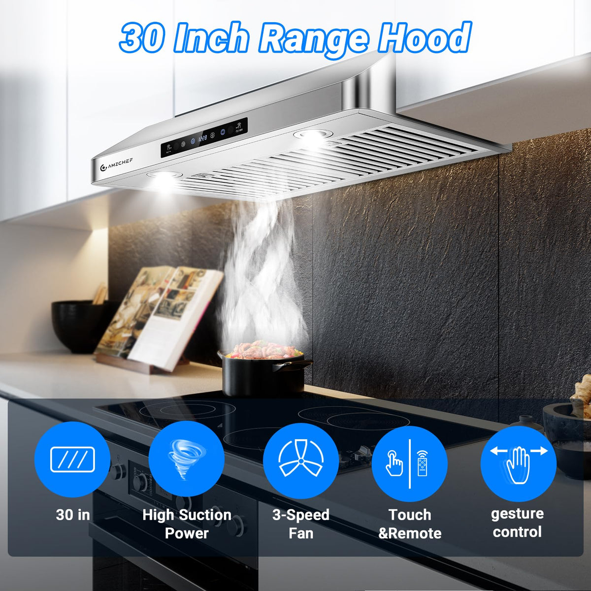 30" Stainless Steel Under Cabinet Range Hood A99696