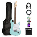 Daphne Blue Electric Guitar Bundle with Amplifier F820