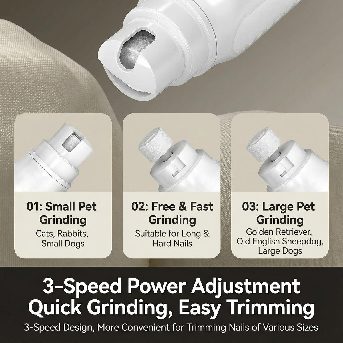 Electric Quiet Dog Nail Grinder Y322597