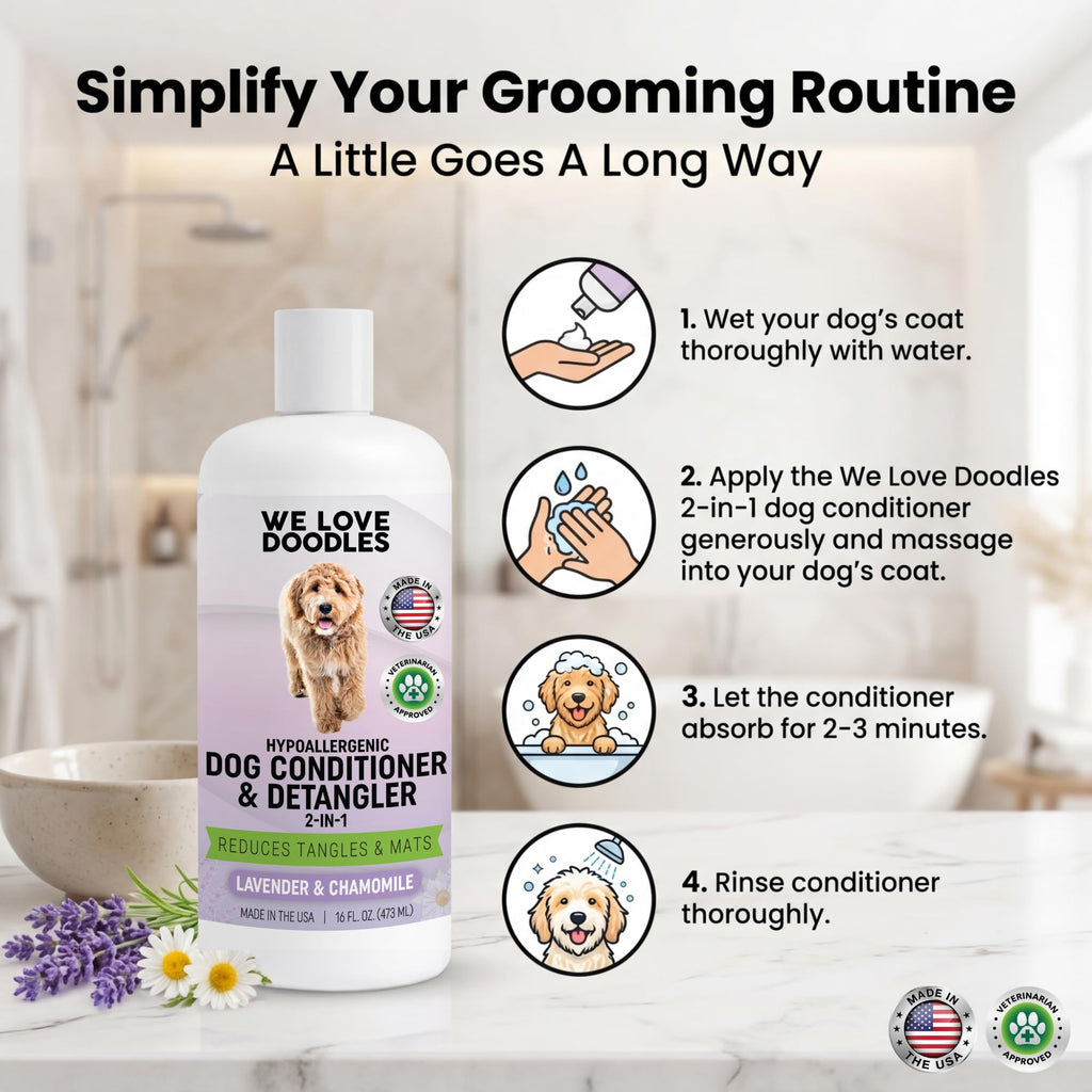 2-in-1 Dog Conditioner & Detangler, Lavender, 16OZ X29528