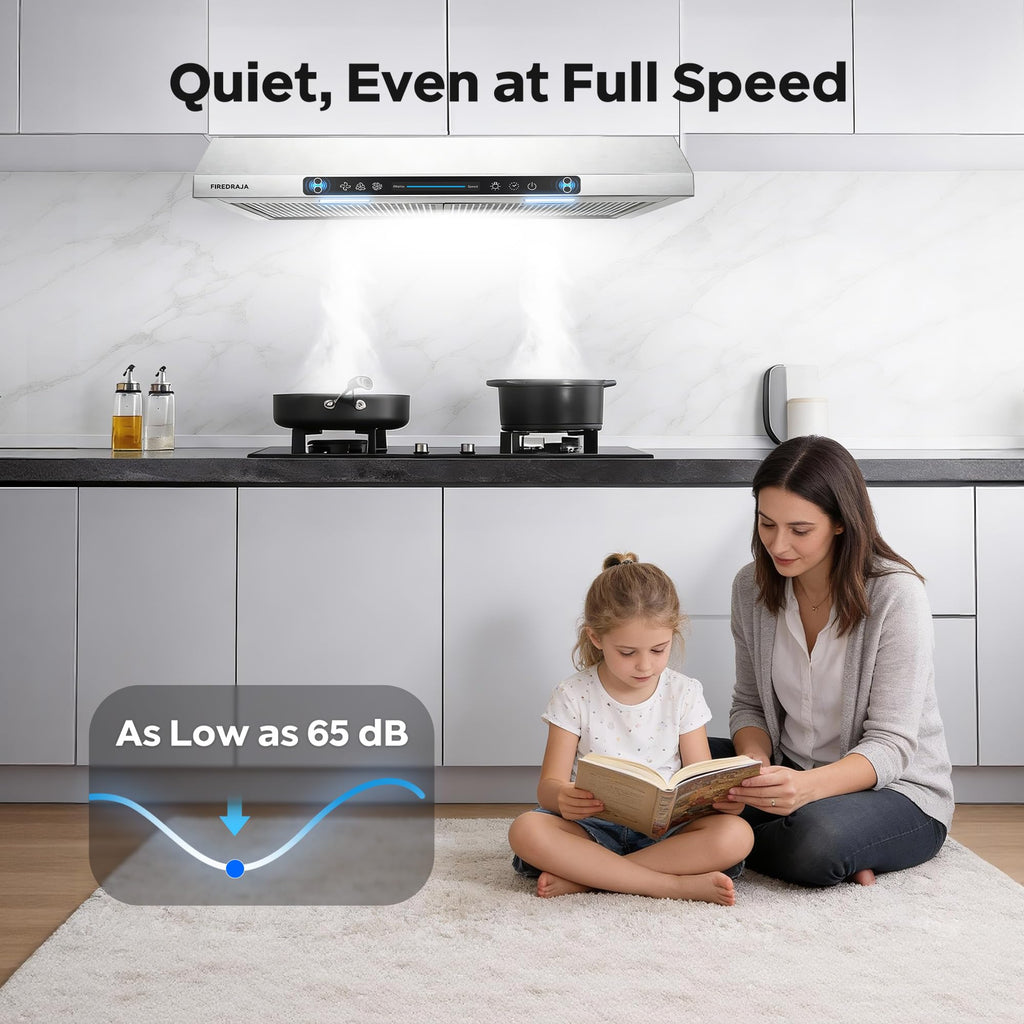 30 Inch 550 CFM Stainless Steel Under Cabinet Range Hood V6118