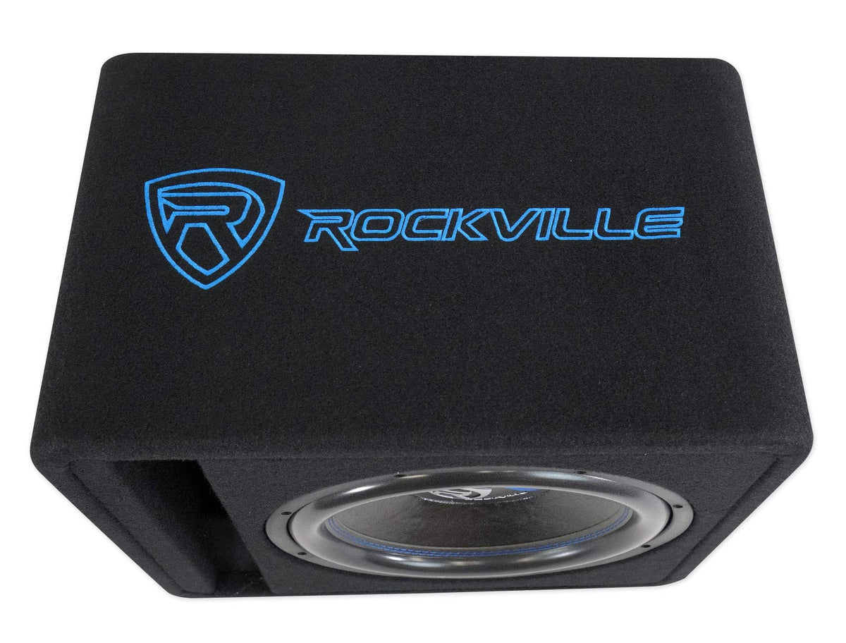 12" Loaded Car Subwoofer Enclosure with Amp L395