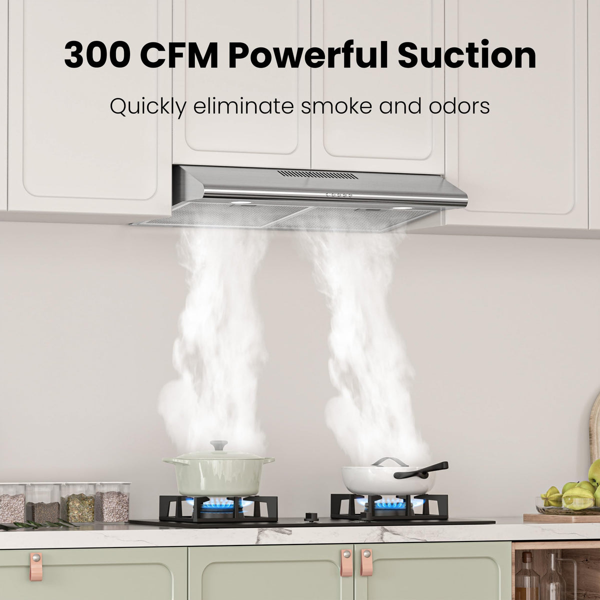30 inch 300 CFM Under Cabinet Range Hood Q6504