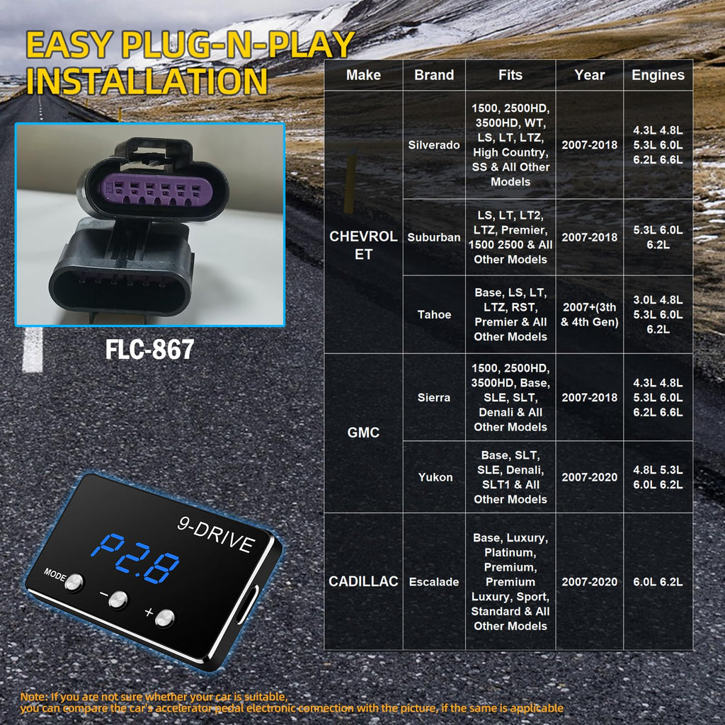 9 Drive Modes Electronic Accelerator G37609