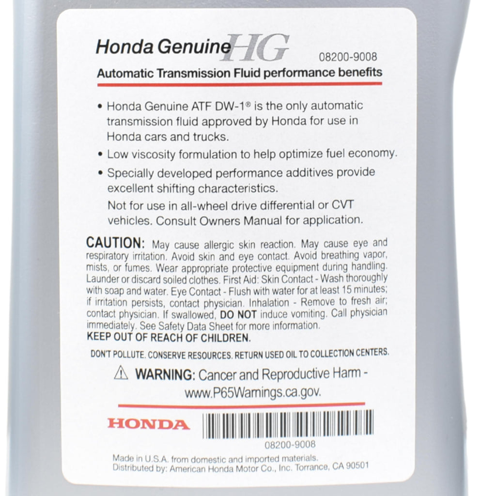 Automatic Transmission Fluid 1 Quart T58108