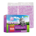Lightly Scented Cat Litter 14 lbs Low Tracking Dust-Free Purple Silica Gel G231