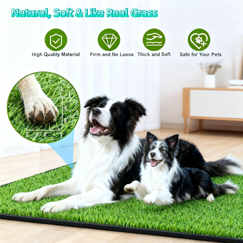 30''X20'' Artificial Turf Dog Grass Pad with Tray S5905