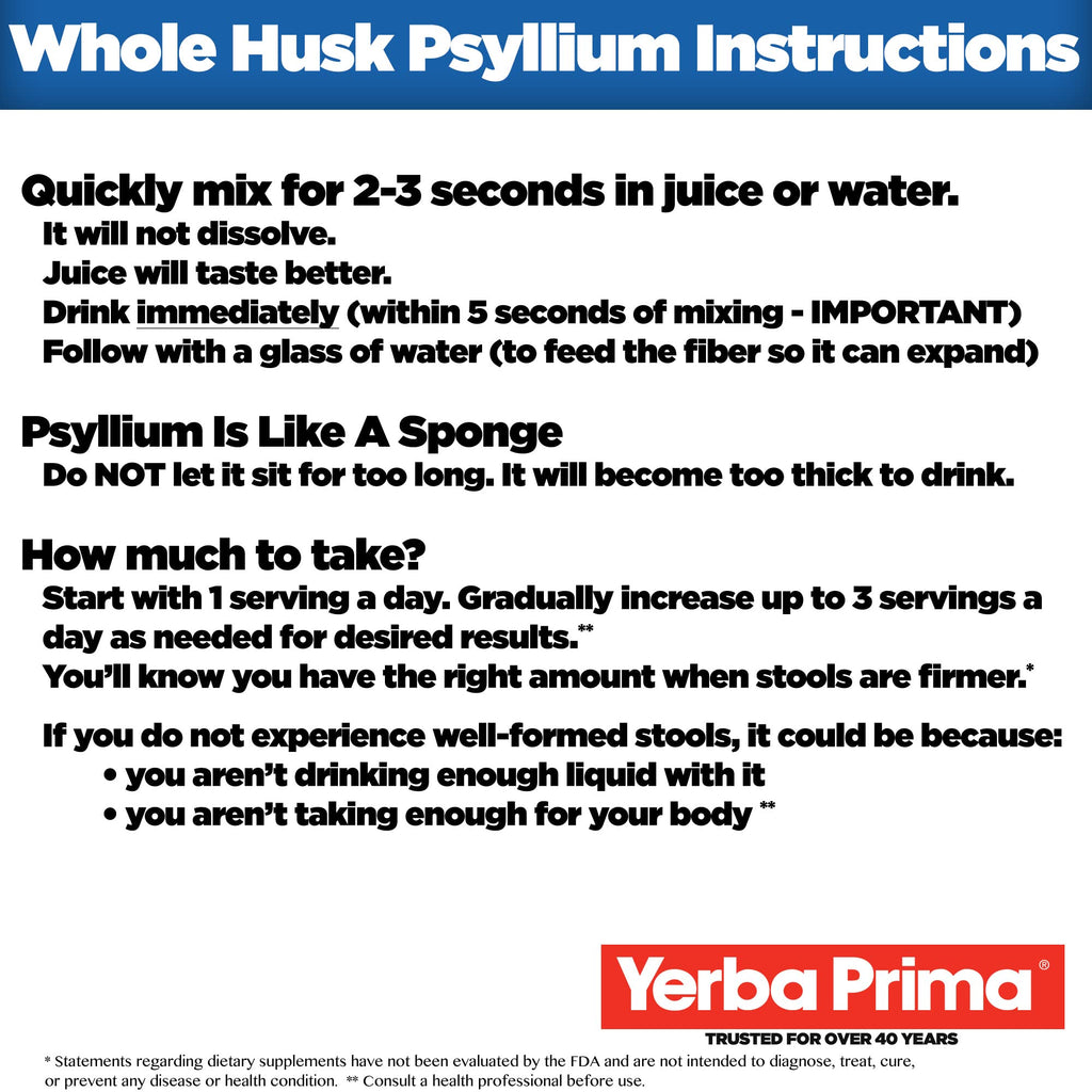 12 Ounce Psyllium Husk Fiber Supplement P290438
