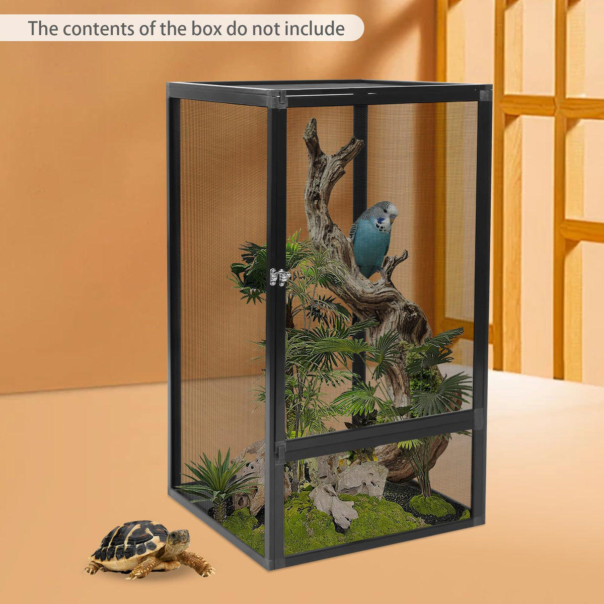 Aluminum Alloy Mesh Reptile Terrarium with Removable Top Q31072