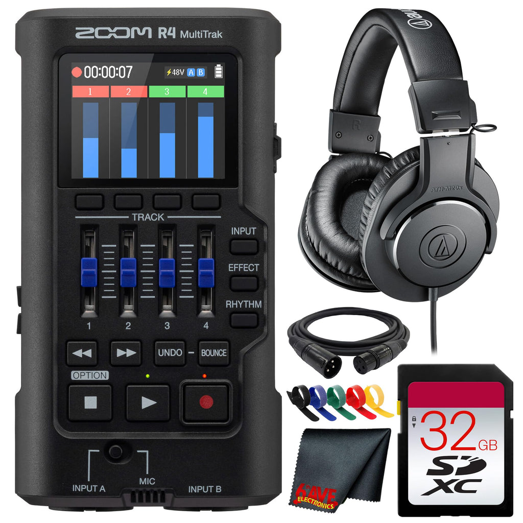 4-Track 32-Bit Float Portable Audio Recorder O220572