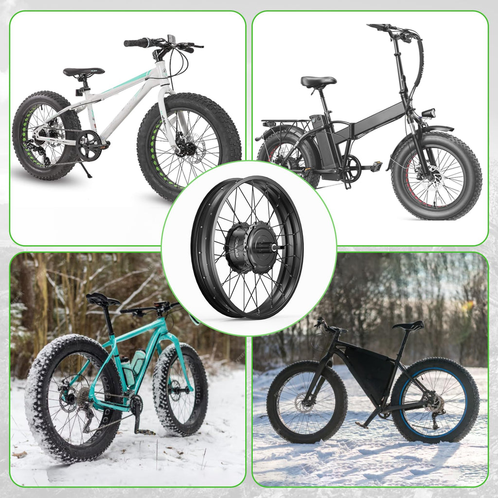1000W Rear Hub Motor Fat Tire Ebike Conversion Kit F848
