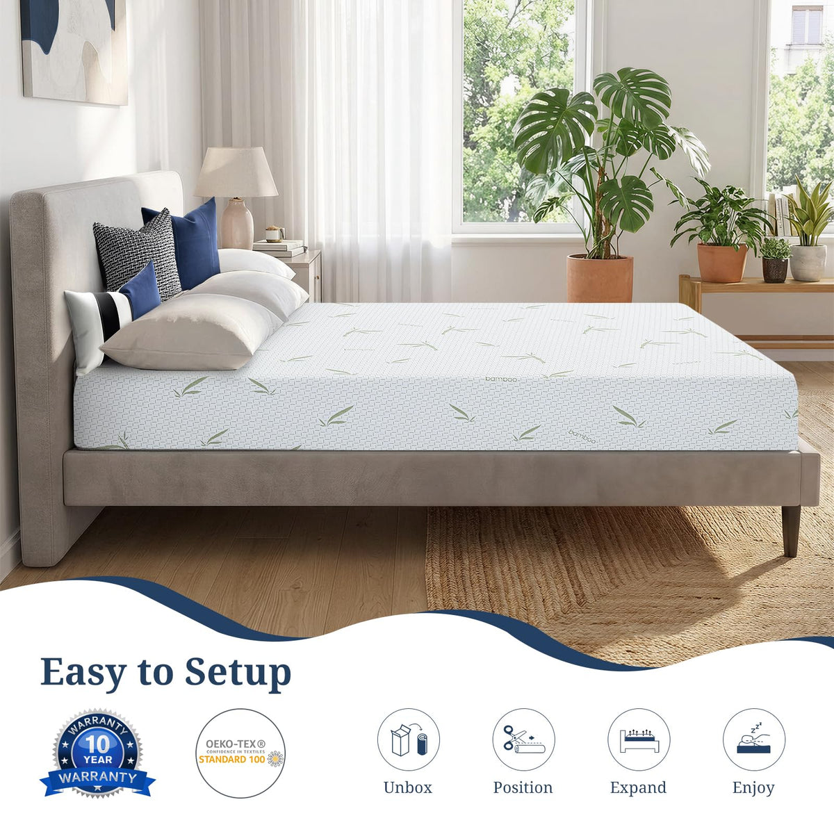 5 Inch Gel Infused Memory Foam Mattress N85894