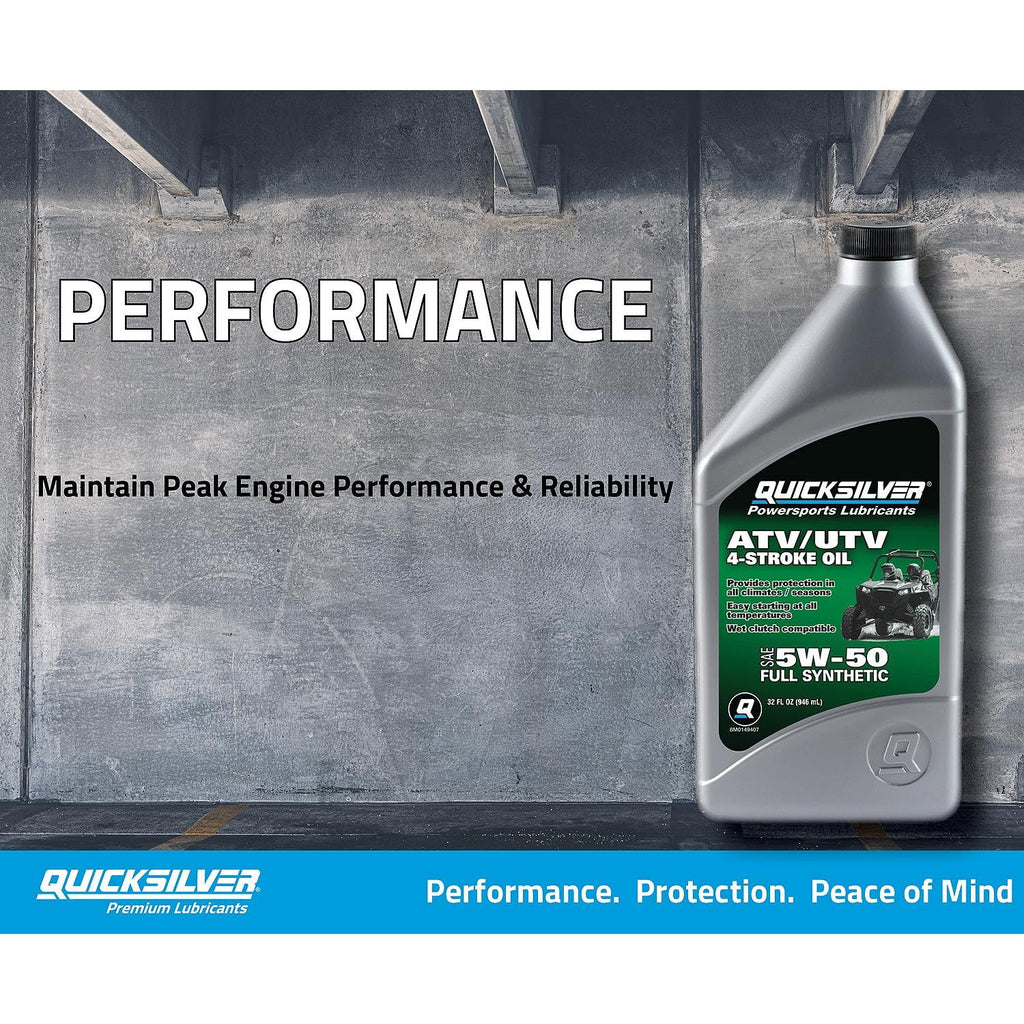5W-50 Full Synthetic 4-Stroke Engine Oil, 1 Quart W6833