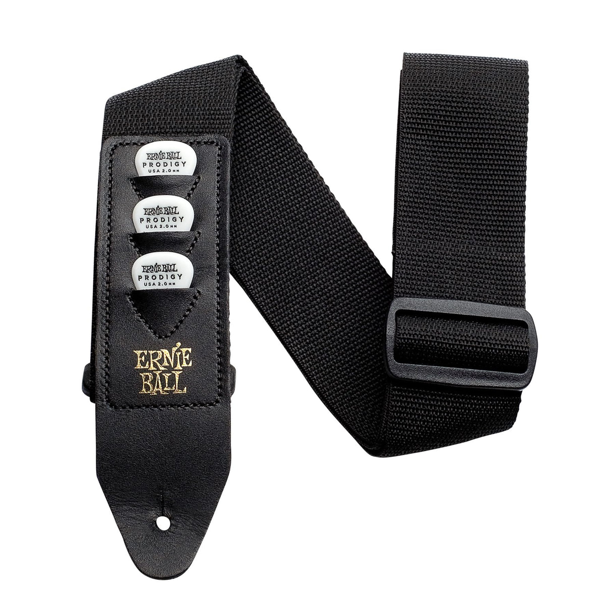 Black Polypro Guitar Strap J437