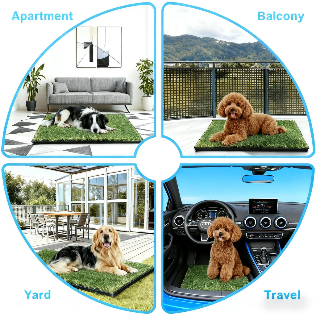 30''X20'' Artificial Turf Dog Grass Pad with Tray S5905