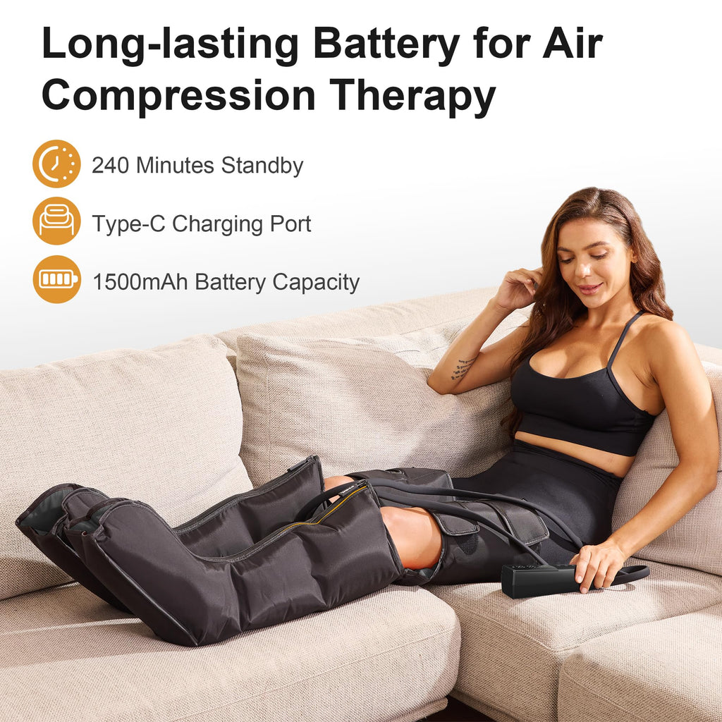 Cordless Rechargeable Leg Air Compression Massager A216