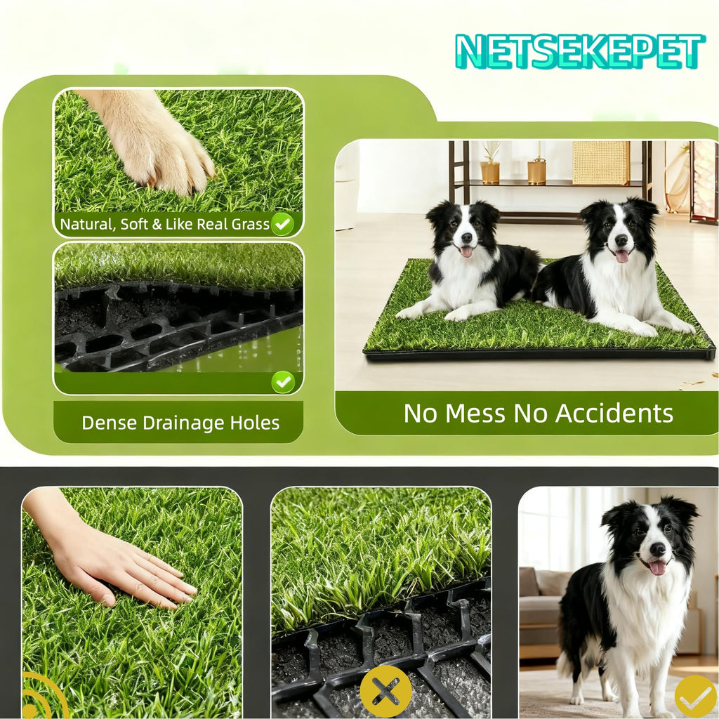 30''X20'' Artificial Turf Dog Grass Pad with Tray S5905